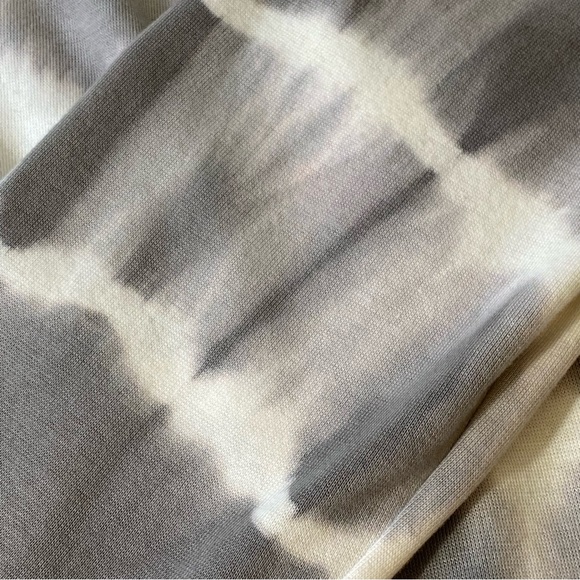 Produce Co. Tie Dye Open Cardigan Size Large Gray & White NY18P Made in USA - Picture 9 of 9